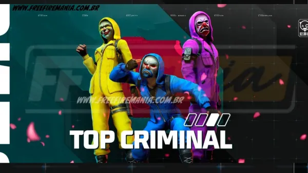 Notícia Free Fire: Free Fire: como conseguir Top Criminal Azul, Top Criminal Roxo no novo Token Royale