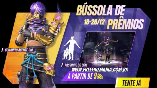 Free Fire: Conjunto Agente Oni e Passinho do Dom chegam no sábado (18); saiba tudo