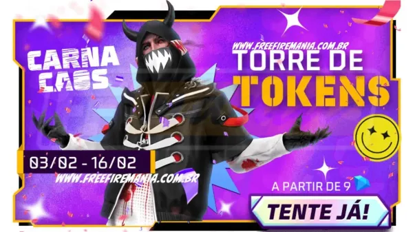 Notícia Free Fire: Free Fire: Conjunto Demonio interior no Torre de Tokens. Saiba tudo!