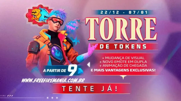 Notícia Free Fire: Free Fire: Conjunto Quebrando Gelo Lendário no Torre de Tokens. Saiba tudo!