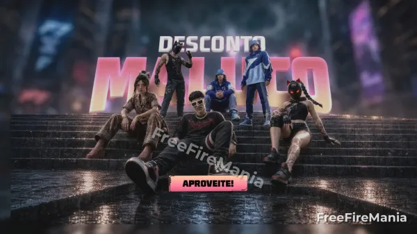 Desconto Maluco do Free Fire muda de novo; Conjunto Predador do Asfalto é a novidade
