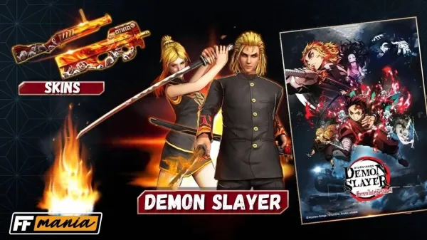 Free Fire and Demon Slayer: Garena and anime collaborate in collaboration