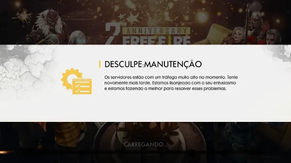 Notícia Free Fire: Garena Free Fire em Manutenção hoje, 17/09: Entenda os Problemas e Atualizações