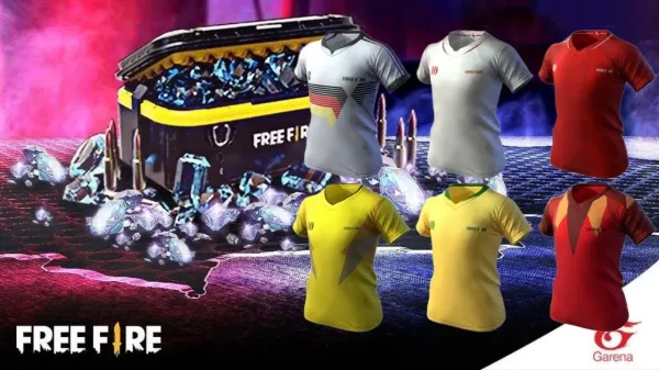 Notícia Free Fire: Free Fire: evento de recarga desta terça traz Camisas de Times de volta ao Battle Royale