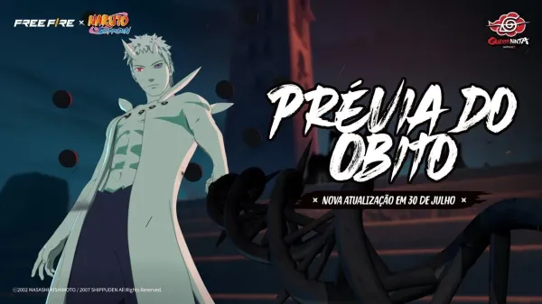 Free Fire: evento oferece 30% de desconto nas skins do Naruto até o fim de agosto