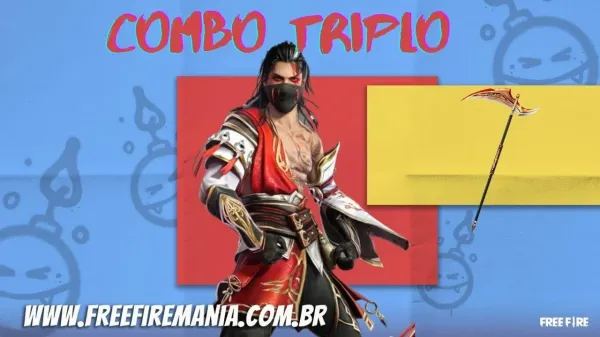 Free Fire: inéditos itens Akasagi chegam no evento Combo Triplo na quinta