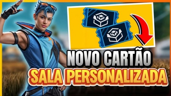 Free Fire lança Cartão de Sala Avançada por 100 diamantes na atualização de maio