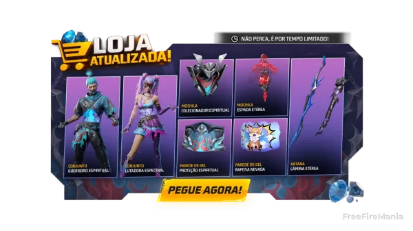 Notícia Free Fire: Free Fire atualiza loja após Lei Felca e muda compras
