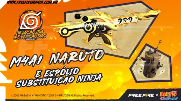 Free Fire: M4A1 - Naruto no Torre de Tokens. Saiba tudo!