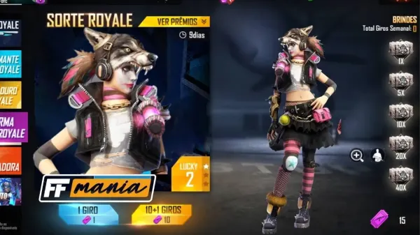 Free Fire: Pacote Lupina chega no Escolha Royale sexta-feira, veja como conseguir