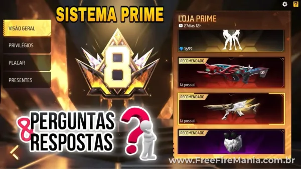 Free Fire PRIME: Cómo funciona el nuevo sistema de beneficios y niveles en el juego
