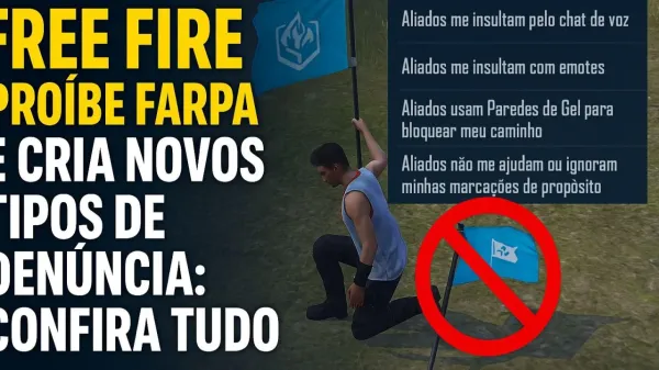 Notícia Free Fire: Free Fire proíbe Farpas e cria novos tipos de denúncia: Confira Tudo