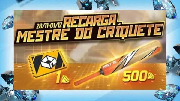 Free Fire: Recarga Mestre do Críquete