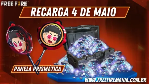 Free Fire recebe evento recarga de diamantes em 4 de maio; confira as recompensas