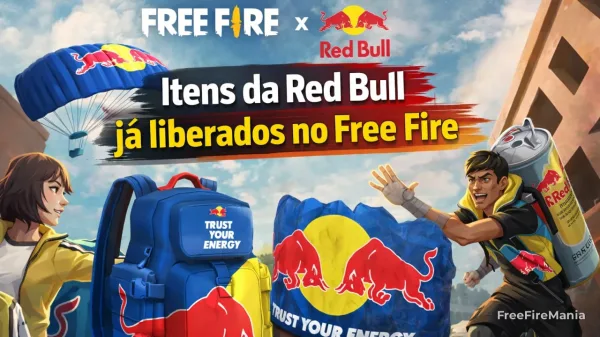 Notícia Free Fire: Free Fire x Red Bull: parceria começou e já tem itens grátis