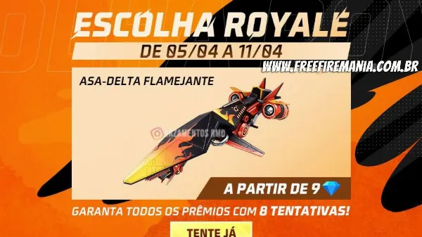 Notícia Free Fire: Free Fire retorna com a Asa Delta Flamejante nesta quarta (5)