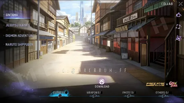 Free Fire vaza parceria com Gintama após atualização OB52