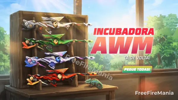 Incubadora AWM - Charmano chega ao Vira-Carta Free Fire; saiba como conseguir