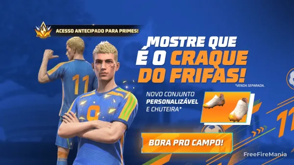 Vira-Carta no Free Fire com Conjunto Craque do Futebol; confira detalhes