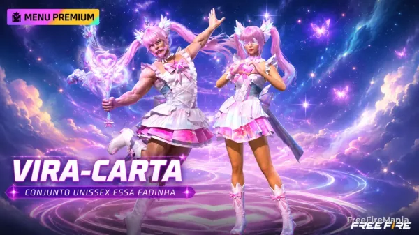 Conjunto Essa Fadinha chega ao Vira-Carta Free Fire; saiba como conseguir