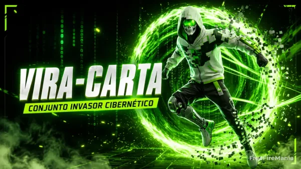 Evento Vira-Carta Free Fire estreia com Conjunto Invasor Cibernético e sistema de viradas