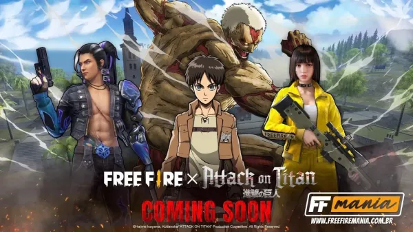 Notícia Free Fire: Free Fire x Attack on Titan: Garena anuncia parceria entre o Battle Royale e a série de anime