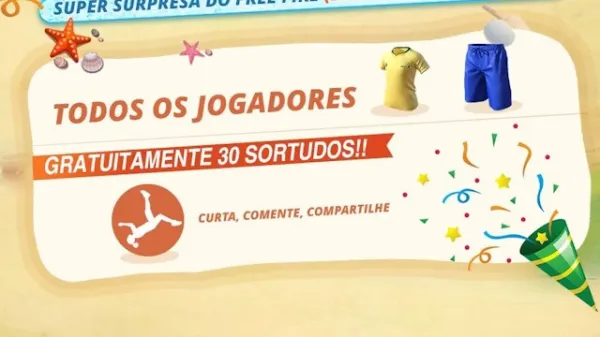 Garena BR Sorteará 30 Emotes Chute a Lua em Celebração pela Vitória da Seleção