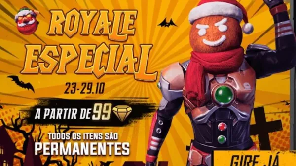 Notícia Free Fire: Garena Corrige Bug do Giro no Sorte Royale do Homem Gengibre no Free Fire