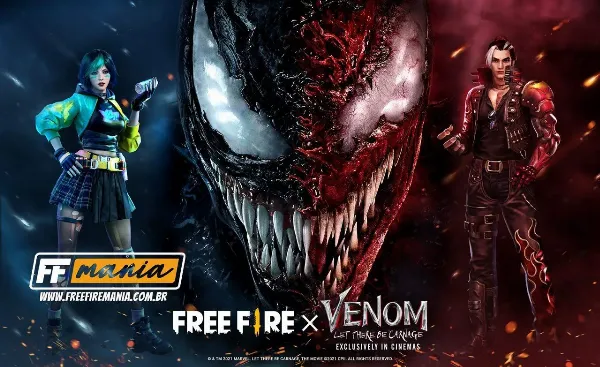 Notícia Free Fire: Garena Free Fire divulga primeiras imagens da parceria com a Marvel e o filme Venom 2