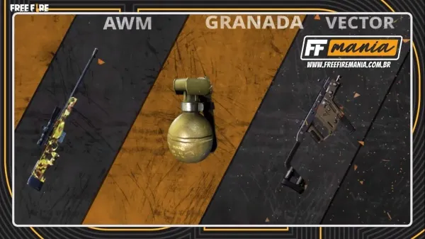 Notícia Free Fire: Garena Free Fire reduz em 25% o dano da Granada, Vector, SPAS12, AWM, P90 também mudam, confira