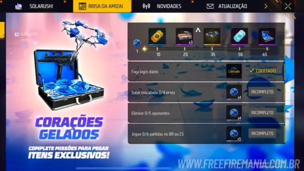 Garena reconhece erro no evento Corações Gelados e anuncia compensações