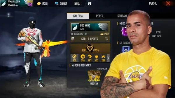 Notícia Free Fire: GOD WINS: ID Free Fire, nome real, redes sociais, estatísticas e muito mais