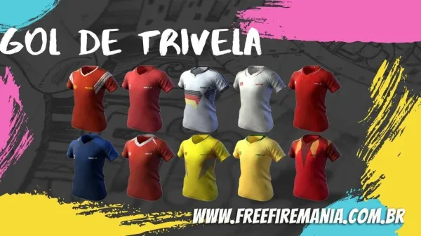 Notícia Free Fire: Gol de Trivela Free Fire: evento com as camisas de times está de volta nesta segunda
