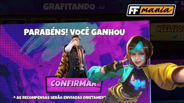 Grafite da Steffie Free Fire: evento traz de volta o pacote Tigrão da Balada