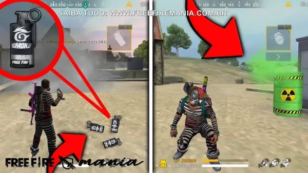 Notícia Free Fire: Granada de Fumaça: o novo item disponível nas partidas do Free Fire