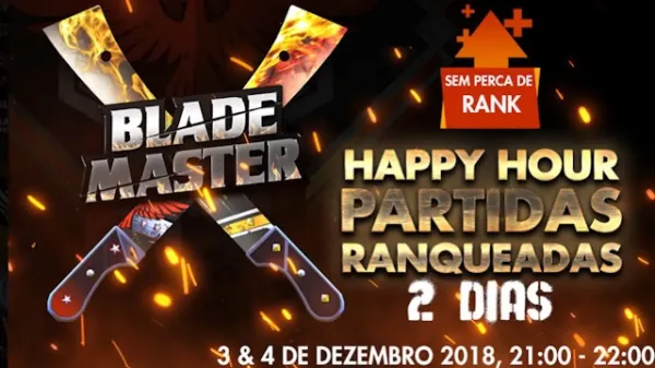 Notícia Free Fire: Happy Hour: Partidas Ranqueadas em Free Fire sem Perca de Pontos