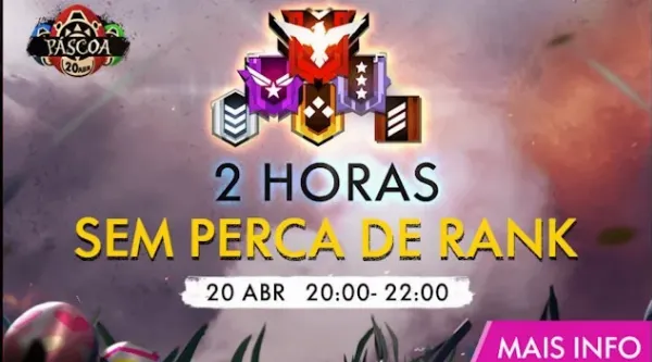 Notícia Free Fire: Jogue Ranqueadas sem Perda de Pontos em Free Fire: Hoje é o dia!