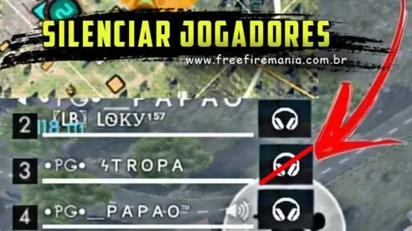 Notícia Free Fire: Silenciar Jogadores do Time no Free Fire: Um Recurso Necessário