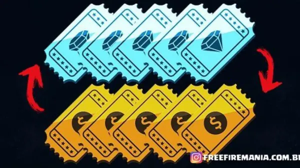 Notícia Free Fire: IDEIA: Troca de Tickets do Ouro Royale por Tickets do Diamante Royale no Free Fire