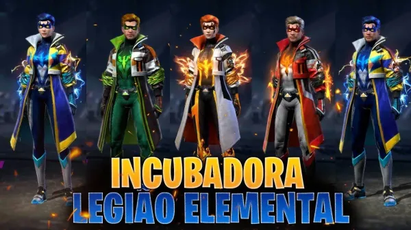 Elemental Legion Incubator llega a Free Fire el 10 de mayo; echa un vistazo a las pieles