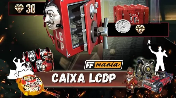 Notícia Free Fire: LCDP Free Fire: itens da parceria com La Casa de Papel estão de volta!