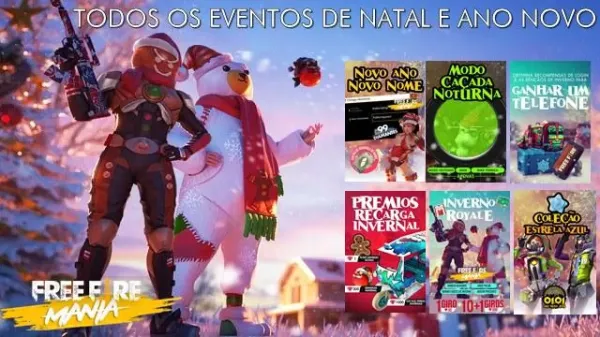 Eventos de Natal e Ano Novo no Free Fire: Confira a Lista Completa