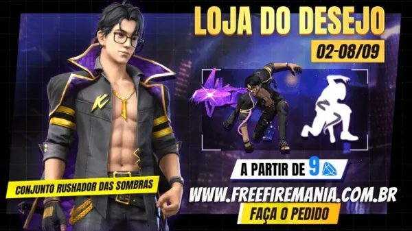 Notícia Free Fire: Loja do Desejo Free Fire: evento chega amanhã, confira o prêmio principal
