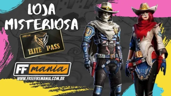 Notícia Free Fire: Loja Misteriosa Free Fire: 13ª edição chega em Abril 2021 e com Passe de Elite barato por 60 dimas