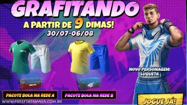 Luqueta Free Fire: novo personagem disponível no evento Grafitando