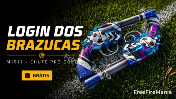 Free Fire libera M1917 Chute pro Gol grátis em 9 de junho