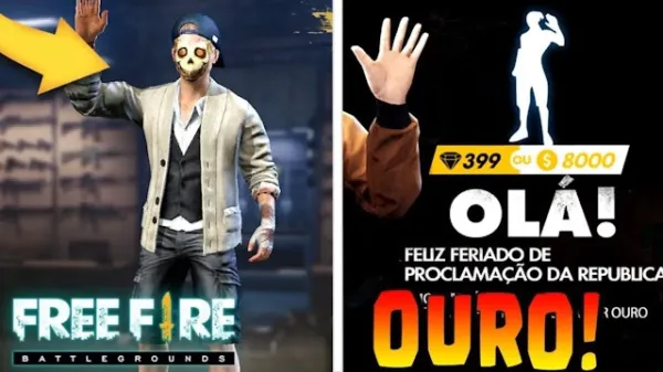 Notícia Free Fire: Novos Emotes em Free Fire: Compras com Ouro a Partir de 15 de Novembro