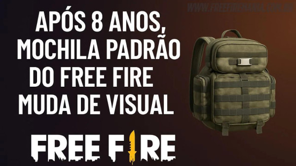 Mochila Padrão do Free Fire muda após 8 anos