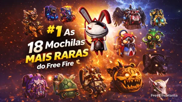 Free Fire: 18 mochilas raras que sumiram e quase ninguém tem mais