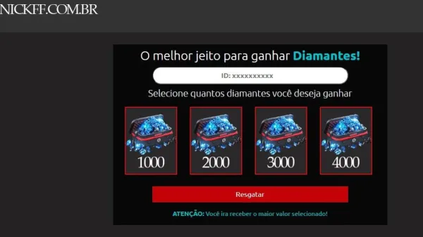 Notícia Free Fire: Nickff.com.br: site é a nova moda para enganar os jogadores do Free Fire